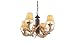 Monte Carlo MC116WI 4-light Antler Light Kit, Weathered Iron finish, Includes 3-Foot chain and Four 60-Watt Incandescent Candelabra Bulbs
