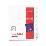 Allstate-Style Legal Side Tab Dividers, 25-Tab, 76-100, Letter, White, 25/Set