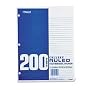 Mead Economical 16 lb Filler Paper, College Ruled, 11 x 8.5 Inches, 200 Sheets per pack (17208)