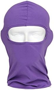 Ultra Thin Lycra Motorcycle Cycling CS Games Balaclava Full Face Mask Purple