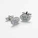 Mens Designer Fashion Cufflinks - No 1 Dad - For the Best Dad in the World Image