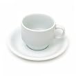 Vertex Stackable Ceramic Cappuccino Cup & Saucer 8 Oz.