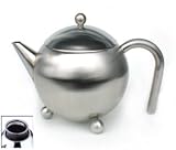 Review Cuisinox  / Cuisinox TEA040 0.4 Liter Teapot with Infuser Satin