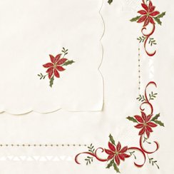 Poinsettia Tablecloth, 60