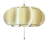 ＜パンプキン＞ペンダント用ランプシェード　（アイボリー）器具・電球別売