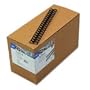 GBC ZipBind Binding Spines, 0.5 Inches, 85 Sheet Capacity, Black, 100 Spines per Pack (4100503)