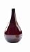 Tag Turning Leaves Luster Art Glass Teardrop Vase, Red, 12-1/2-Inch Tall