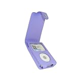 igadgitz Purple Leather Case Cover for Apple iPod Classic 80gb, 120g & New 160gb launched Sept 09 + Belt Clip & Screen Protector