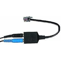 Headset-Telefonadapter MEGAKICK 'HS-11' In: 2x Klinken-Buchse 3,5mm, Out: RJ11-Stecker