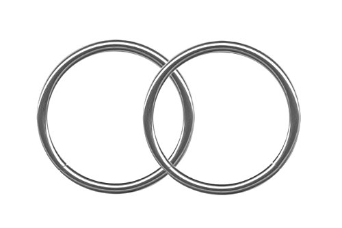 A-Pair of Steel Segment Rings-18g-1/4 inch-Custom Fit Lip Rings-Helix-Tragus-Cartilage Earrings-Nose Rings