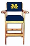 Michigan Spectator Chair - Oak Finish - NCAA Team