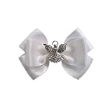 3 Inch Satin bow with Angel