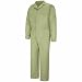 Bulwark Flame Resistant 6 oz Cotton/Nylon Excel FR ComforTouch Regular Deluxe Coverall with Concealed Snap On Cuff, Khaki, Size 46