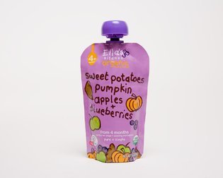 Ella’s Kitchen Baby Food Stage 1, Sweet Potatoes, Pumpkin, Apple + Blueberries, 3.5-Ounce Pouches (Pack of 7)