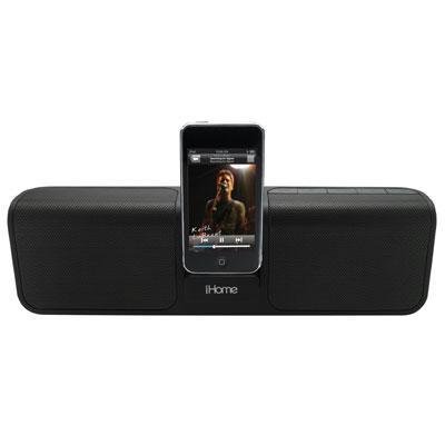 New Ihome Sdi Technologies Ip46 Stereo Portable Rechargeable Speaker System For Iphone/Ipod Black