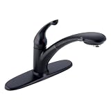 Delta Faucet 470-BL Signature Single-Handle Kitchen Pull-Out Faucet, Black