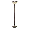 Tiffany 72" Jewel Torchier  White