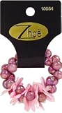 Zhoe Floral Bead Hair Scrunchie