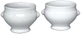 Emile Henry Couleurs White Lion's Head Soup Bowls, Set of 2 by Emile Henry