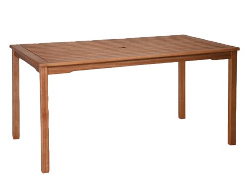 Siena Garden 657019 Gartentisch Nassau, L 150 x B 85 x H 75 cm Eukalyptus-Holz