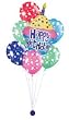 Happy Birthday Cupcake Balloon Bouquet