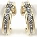 Monet Crystal Hoop Earrings 14KT GOLD FILLED CRYSTAL