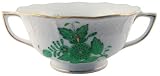 Herend Green Chinese Bouquet Cream Soup Cup 7512AV