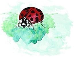 Ladybug Watercolor Art Print, Unframed 8 x 10