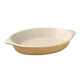 Pfaltzgraff Weir in Your Kitchen 9-by-11-Inch Oval Bake-and-Serve Ceramic Dish, Fennel