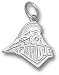 Purdue Boilermakers Solid Sterling Silver Speed Train 1/2'' Pendant