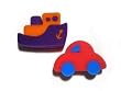 Car and Boat Shaped Bath Sponges