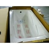 Jacuzzi N885959WH Cetra 536 Acrylic 60-Inch by 36-Inch by 21-1/4-Inch Soaking Bath, White Finish