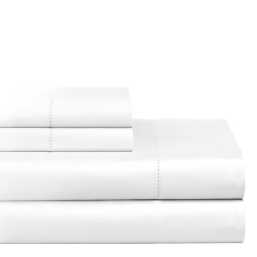 Pointehaven 600 TC Supima Cotton Sheet Set, King, White