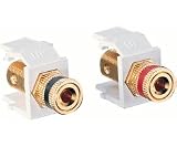 Leviton R02-40833-00W Gold Plated Solderless Binding Post