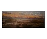 Behind the setting sun Scenic Giclee Poster Print by Justin Nicholas Martin, 10x8