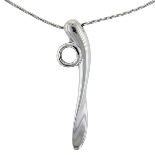Staff Scoop Neck Stainless Steel Necklaces Pendant For Men
