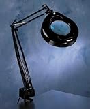 Ledu L745WT Fluorescent Magnifying Swing Arm Clamp Mount Lamp, 42 Reach, White