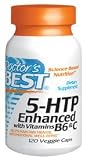 Doctor's Best 5-HTP Enhanced With Vitamins B6 and C (100 mg - 120 Vegetarian Capsules)
