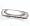 Ladies 4MM 14kt white gold milgrain wedding band