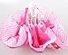 Hettys Cute Kt Open Close Folding Light Portable Travel Umbrella Sun Shade Windproof Hello Kitty for Kids, Girls and Women (stripe)
