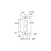Baldwin 6043 Latch / Auxiliary Latch / Deadbolt Straight Lip Function Entrance M, Lifetime Polished Brass