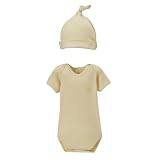 Newborns' iPlay Fruits and Veggies Organic Cap/Bodysuit - Cream
