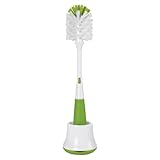 OXO Tot Bottle Brush with Nipple Cleaner and Stand, Green
