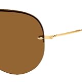RAY BAN RB 3214 001 73 GOLD RIMLESS AVIATOR SUNGLASSES. by