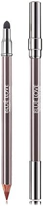 Lasting Waterproof Natural No Shading Labial line Pen with Lip Brush Pink Nude