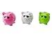 Silly - SY100577AS - Tirelire - Cochon La Mariée - Rose / Vert / Blanc