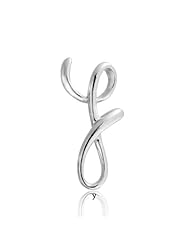 Bling Jewelry Sterling Silver Letter Y Script Initial Pendant 18 inches