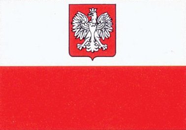 POLAND FLAG with Eagle Crest - - - - 3x5ft Ancestral Polish FLAG
