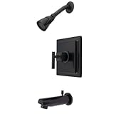 Kingston Brass KB8655CQL Claremont Tub and Shower Faucet, Oil Rubbed Bronze [並行輸入品]