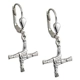 319Pzv1lXDL. SL160  Sterling Silver St. Brigids Cross Drop Earrings on Eurowire